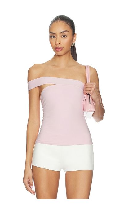 Skims Cotton Jersey One Shoulder Tube Top