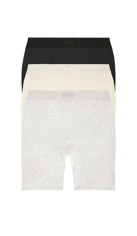 SKIMS SKIMS Cotton Rib 3 Pack Boxer Short