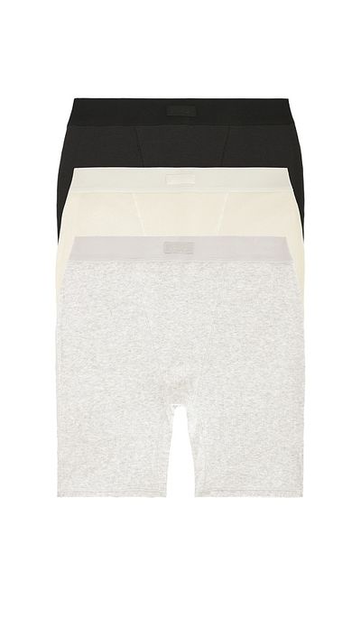SKIMS SKIMS Cotton Rib 3 Pack Boxer Short