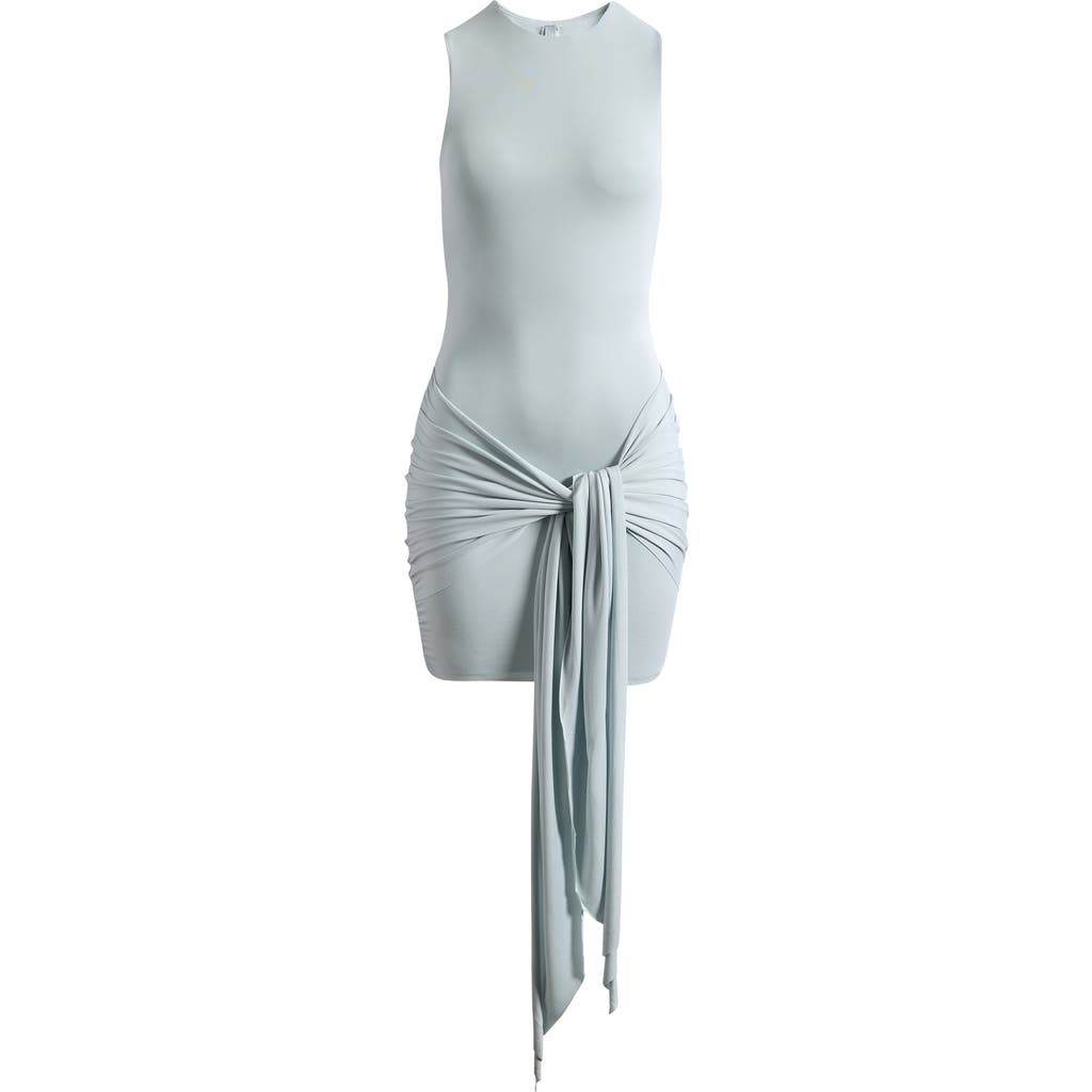 SKIMS SKIMS Cupro Jersey Wrap Minidress