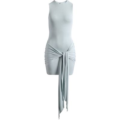 SKIMS SKIMS Cupro Jersey Wrap Minidress
