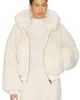 SKIMS SKIMS Faux Fur Shrunken Zip Up Jacket - 1