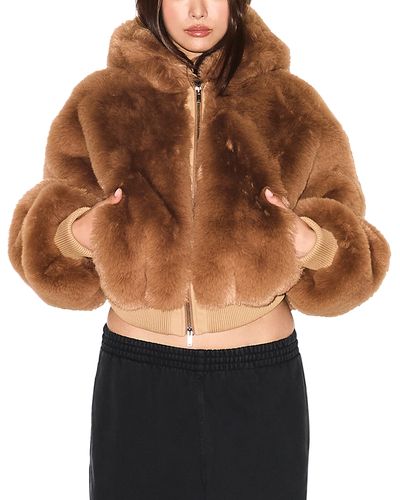 Skims - Faux Fur Zip Up Jacket