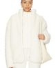 SKIMS SKIMS Faux Fur Zip Up Mock Neck Jacket - 1