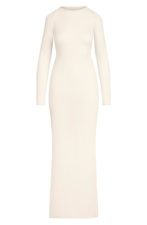 white skims dress long sleeve SKIMS
