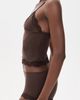 SKIMS SKIMS Fits Everybody Lace Cami and Boy Short Set Espresso - 4