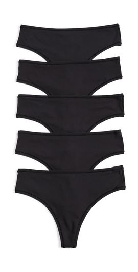 SKIMS SKIMS Fits Everybody Thong Panties 5 Pack ONYX