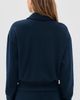 SKIMS SKIMS Fleeced Polo Sweatshirt Navy - 3
