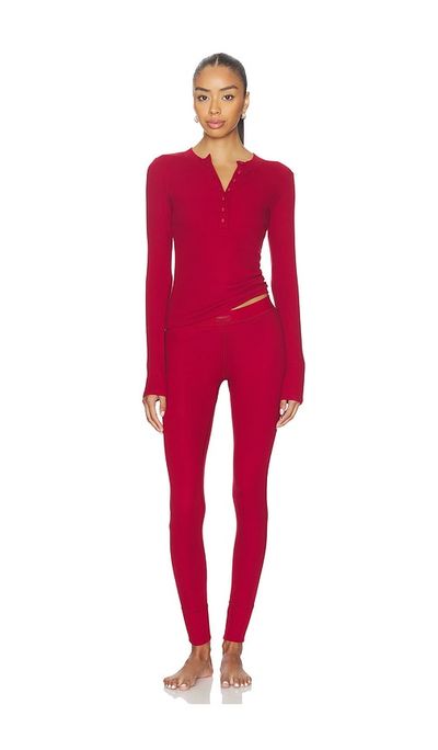 SKIMS SKIMS Henley And Legging Set
