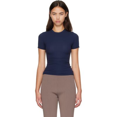 SKIMS SKIMS Navy Fits Everybody Logo Short Sleeve T-shirt