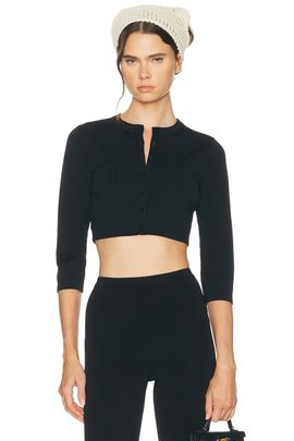 SKIMS SKIMS Refined Knit Crop Cardigan