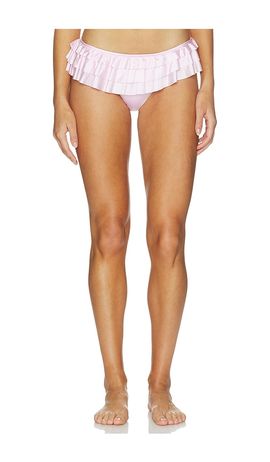 SKIMS SKIMS Satin Swim Ruffle Bikini Bottom