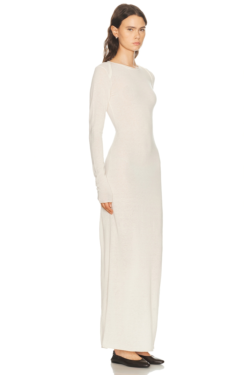 SKIMS - Sheer Cashmere Long Sleeve Maxi Dress