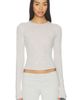 SKIMS SKIMS Sheer Cashmere Long Sleeve Tee - 1