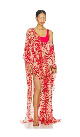 long dress hem Pansy Scoop Neck Flounce Hem Maxi Dress Denim main image 0