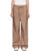 SKIMS SKIMS Tan Woven Cotton Oversized Straight Leg Lounge Pants - 1