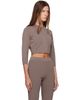 SKIMS SKIMS Taupe Refined Knit Cropped Cardigan - 2