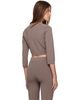 SKIMS SKIMS Taupe Refined Knit Cropped Cardigan - 3