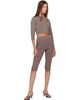 SKIMS SKIMS Taupe Refined Knit Cropped Cardigan - 4