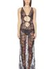 SKIMS SKIMS Ultra Fine Lace Long Slip Dress - 2