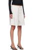 SKIMS SKIMS White Woven Cotton Oversized Cargo Shorts - 2