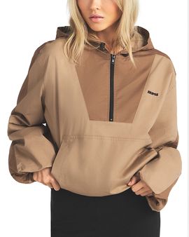 Skims Skims Woven Cotton Half Zip Pullover