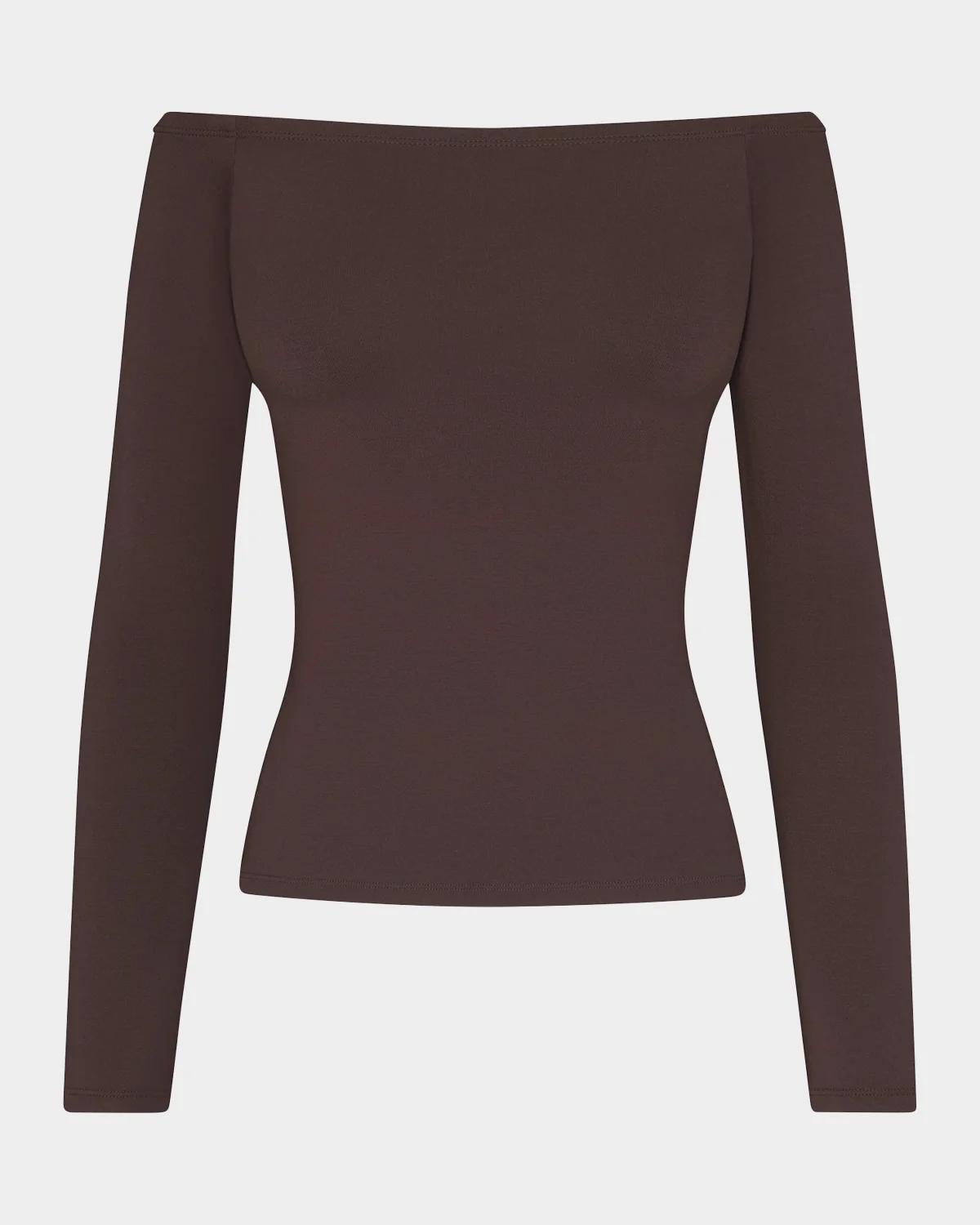 SKIMS Smooth Layers Off-Shoulder Top