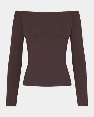 SKIMS Smooth Layers Off-Shoulder Top