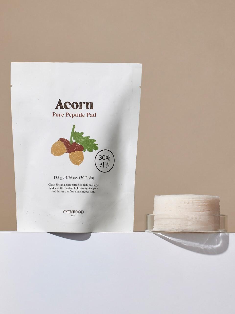 SKINFOOD Acorn pore peptide pad 30 sheets