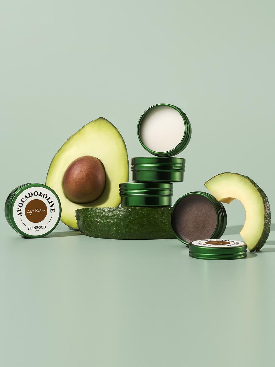 SKINFOOD Avocado & Sugar Lip Scrub + Lip Balm
