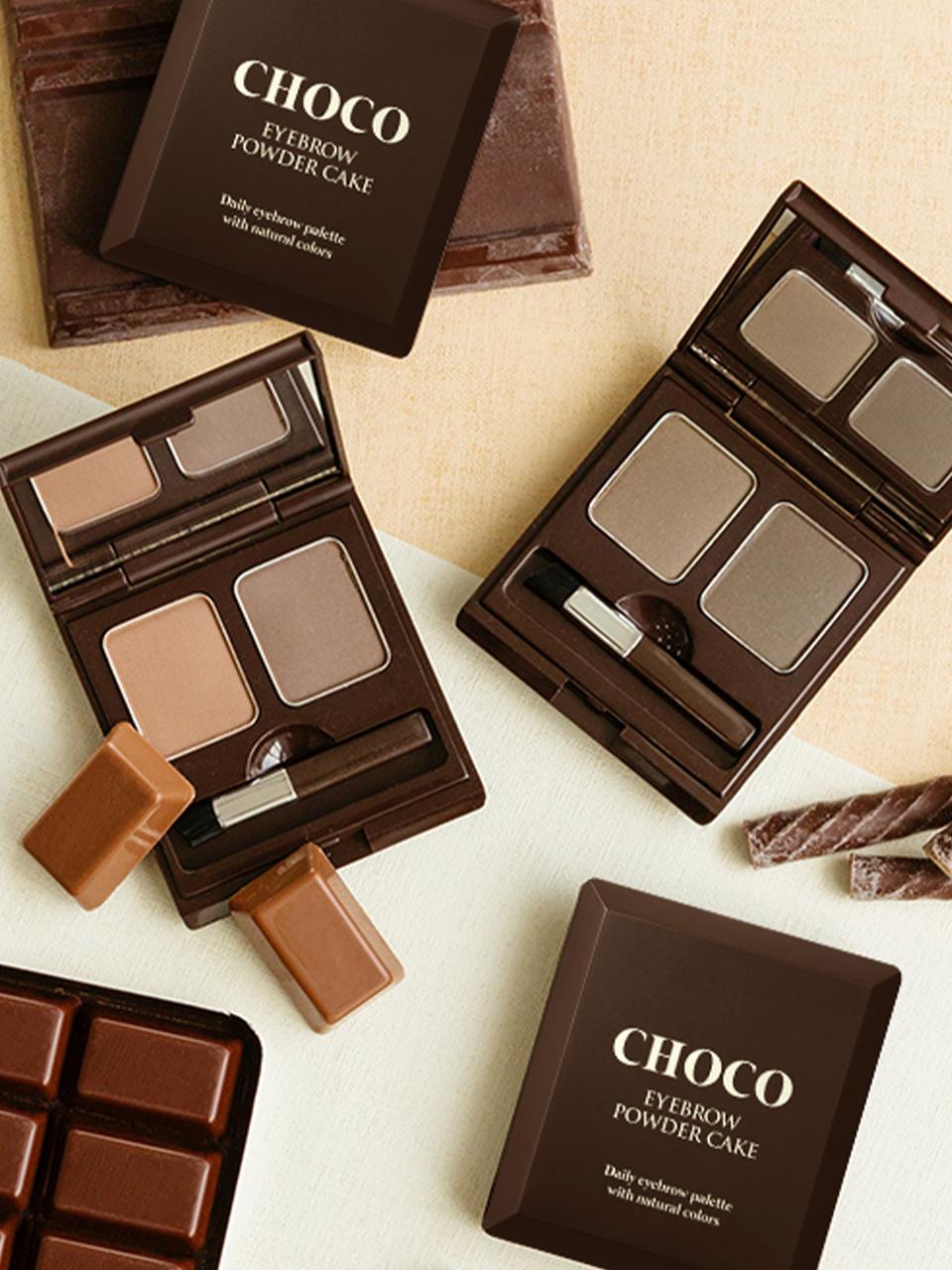 SKINFOOD eyebrow powder cake No. 1-2 2 set