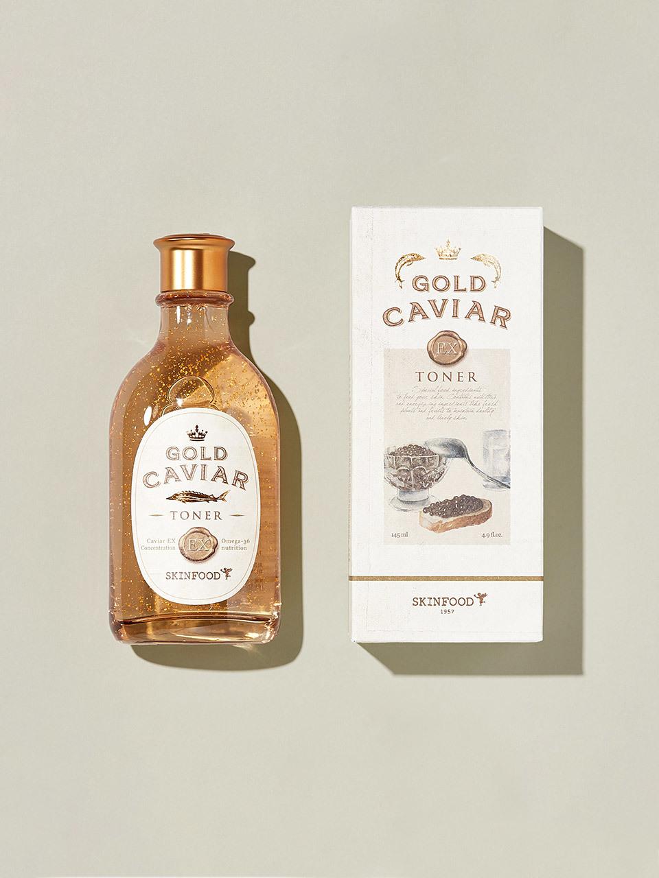 SKINFOOD Gold Caviar EX Toner 145 ml