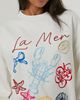 Skinnydip London Skinny Dip Skinnydip London La Mer Sweatshirt in White, Women's at Urban Outfitters - 1