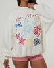 Skinnydip London Skinny Dip Skinnydip London La Mer Sweatshirt in White, Women's at Urban Outfitters - 2