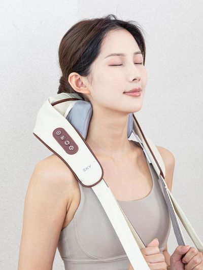 SKY 3D Heated Professional-Grade Portable Neck Massager (EM10)