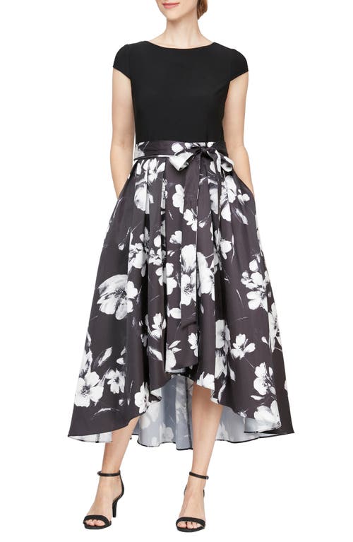 SL FASHIONS SL FASHIONS Floral High-Low Cocktail Dress