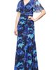 SL FASHIONS SL FASHIONS Floral Print Mesh Gown - 1