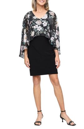 sl fashions floral dress SL Fashions 9171667 Short formal Floral Dress