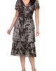 SL FASHIONS SL FASHIONS Foil Printed Tiered Midi Dress - 1