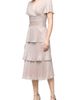 SL FASHIONS SL FASHIONS Metallic Surplice Neck Dress - 1