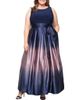 SL FASHIONS SL FASHIONS Ombrè Satin Gown - 1