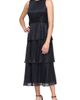 SL FASHIONS SL FASHIONS Shimmer Tiered Sleeveless Bodre Cocktail Dress - 1