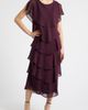 SL FASHIONS SL FASHIONS Tiered Chiffon Midi Dress - 1