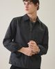 Slate & Stone Slate & Stone Faux Suede Zip-Up Jacket in Washed Grey, Men's at Urban Outfitters - 1