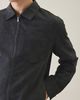 Slate & Stone Slate & Stone Faux Suede Zip-Up Jacket in Washed Grey, Men's at Urban Outfitters - 2