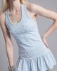 Slate Pink Slate Pink Button Embellished Halter Top and Ruffle Mini Skirt 2-Piece Set in Light Blue, Women's at Urban Outfitters - 1
