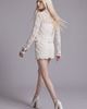 Slate Pink Slate Pink Crochet Lace Button-Front Cardigan and Mini Skirt Set in Off-White, Women's at Urban Outfitters - 2