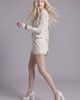 Slate Pink Slate Pink Crochet Lace Button-Front Cardigan and Mini Skirt Set in Off-White, Women's at Urban Outfitters - 3