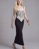 Slate Pink Slate Pink Lace Corset Maxi Dress in Black With White Lace, Women's at Urban Outfitters - 2