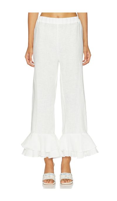 Sleeper Sleeper Cha-cha Linen Lounge Pants With Headscarf